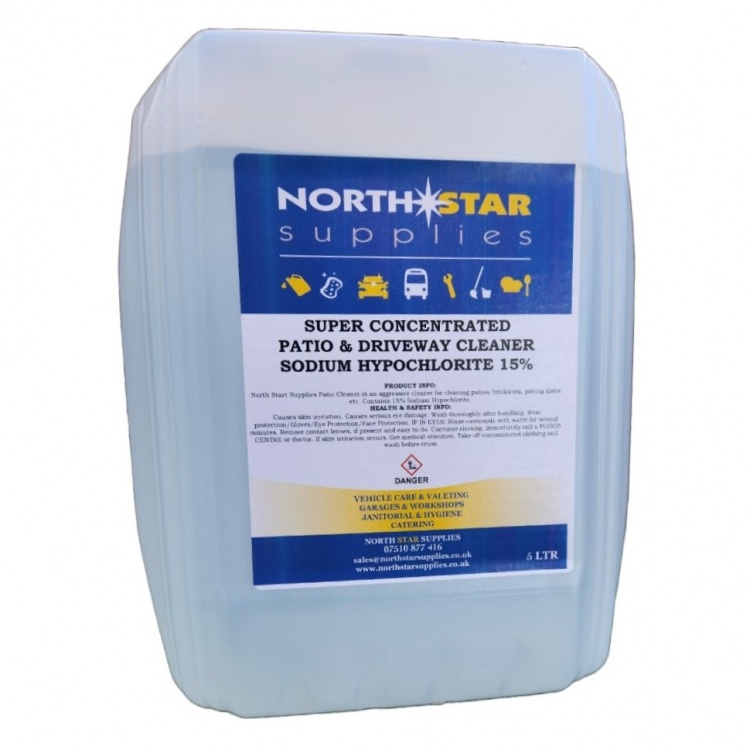 Super Concentrated Patio & Driveway Cleaner 15 Sodium Hypochlorite